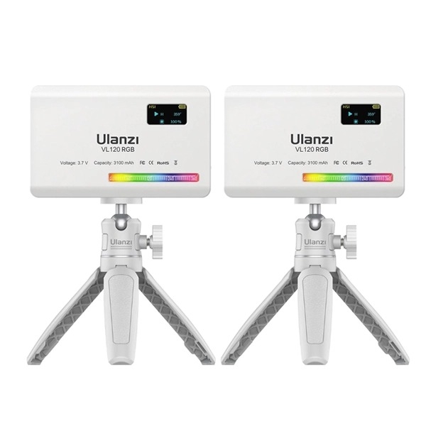 Ulanzi Stream Kit - Bộ combo kit đèn led góc livestream tiện lợi nhỏ gọn màu trắng