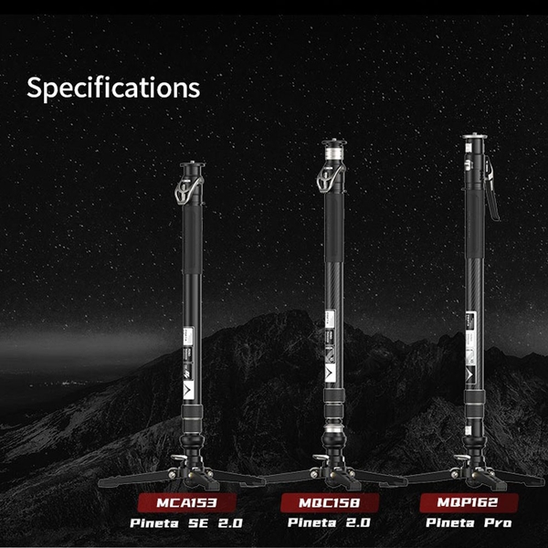YC Onion Pineta 2.0 Carbon Fiber Monopod chính hãng thế hệ 2 thao tác nhanh chính hãng