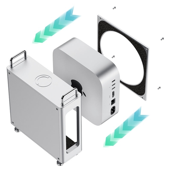 Case dành cho máy Mac Mini Ulanzi QT01 chất liệu hợp kim nhôm cao cấp chính hãng