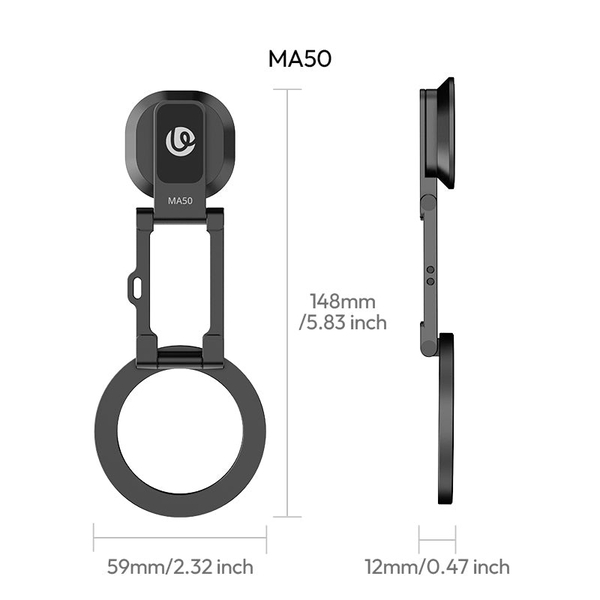 Ulanzi MA50 mount kẹp từ tính cho điện thoại tích hợp ngàm Uka Quick Release chính hãng