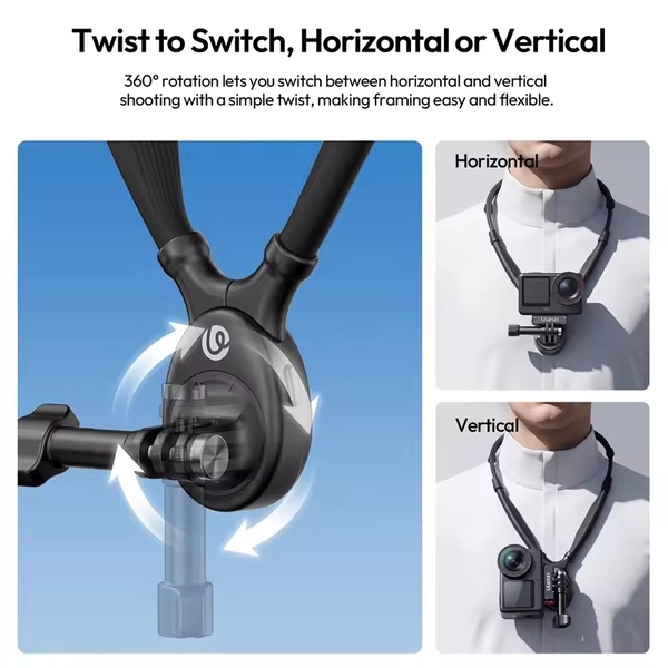 Giá đỡ cổ linh hoạt Ulanzi ZJ09 dành cho GoPro DJI Pocket 4 Action 6 5 Insta 360 Action Camera