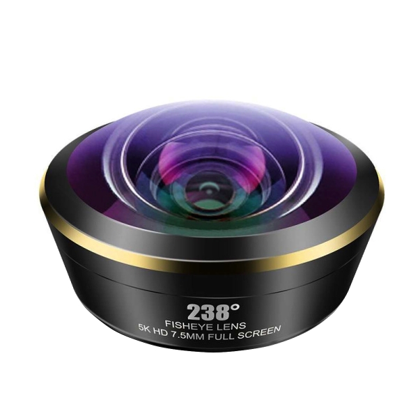 Ống lens siêu góc rộng mắt cá Fisheye cho điện thoại 238 độ - Lens Kit 5K