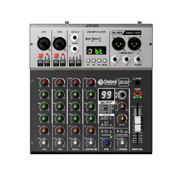 Debra Audio DG04S Professional Audio Mixer Interface Sound Card