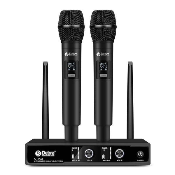 DU2002 UHF Wireless Microphone（2 Handheld Mic）