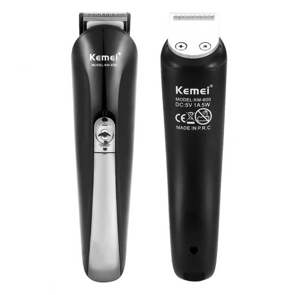 Bộ Tông đơ cắt tóc chuyên nghiệp Kemei KM600 11 IN 1- Đầy đủ 6 đầu khác nhau