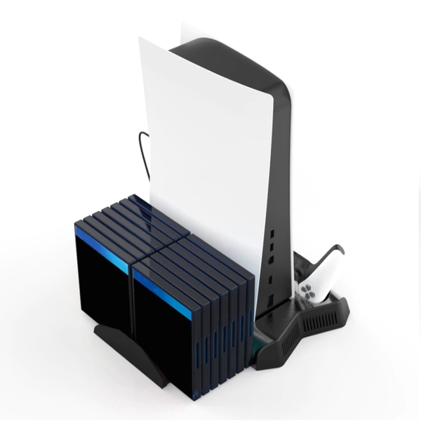 Đế tản nhiệt kiêm dock sạc cho Bộ Máy chơi game Sony PS5 - Charging Stand With Cooling Fan For PS5 HL279