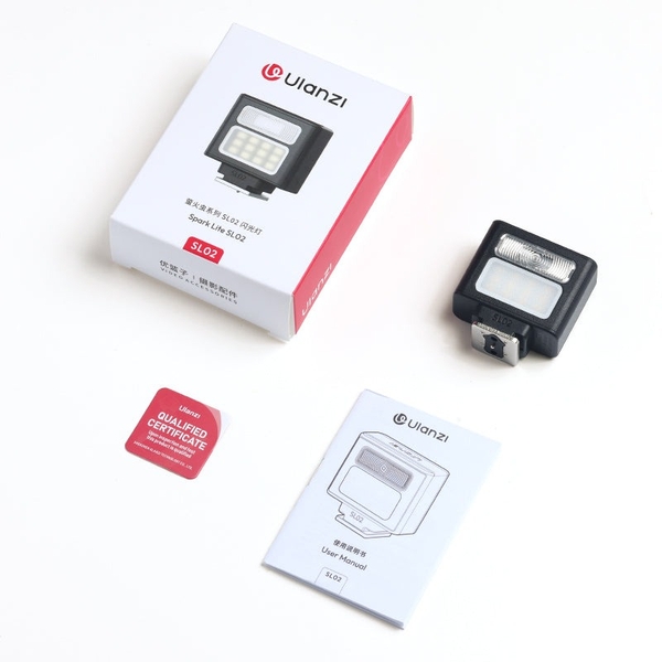 Ulanzi SL02 đèn flash mini tích hợp Pin 250mAh dành cho máy ảnh chính hãng
