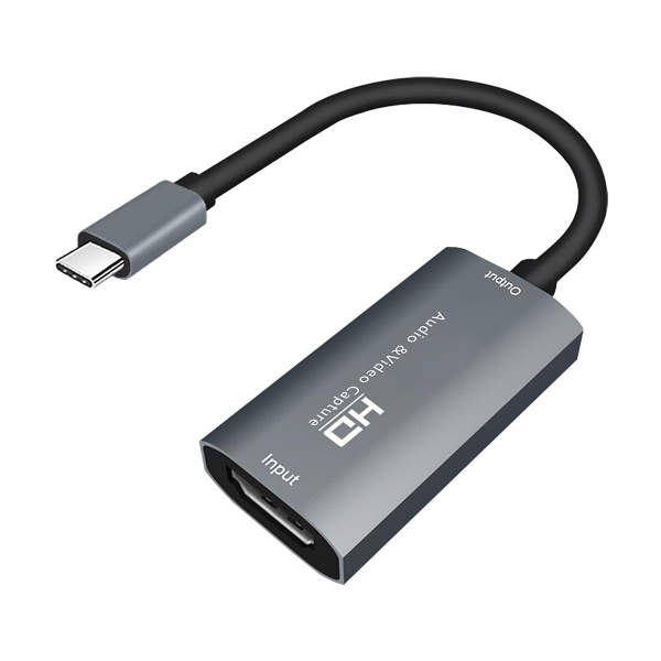 Cap HDMI Video Capture ra cổng Type-C âm dài 10.8cm Model Z29A ghi hình nhanh chóng tiện lợi