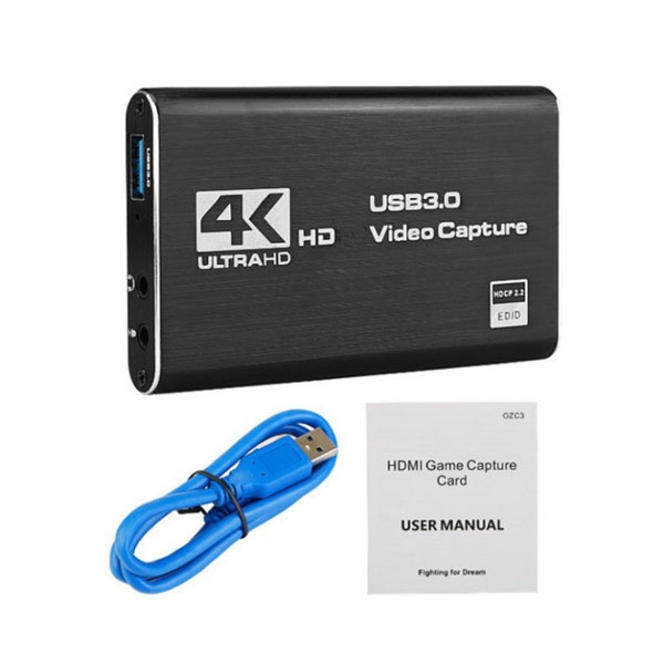 HDMI Capture Card HL926 - Thiết bị Stream Capture từ điện thoại Mirror lên PC 4K60p USB 3.0