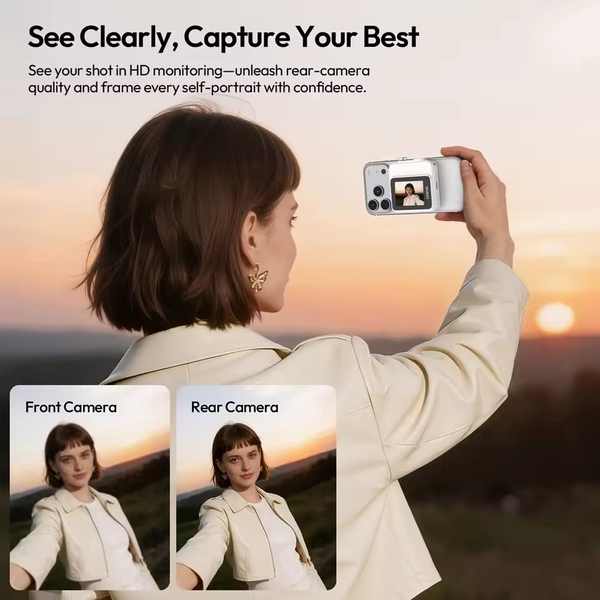 Màn hình selfie Ulanzi VM02 có Magnetic dành cho điện thoại tích hợp tínhn năng điều khiển từ xa không dây cao cấp