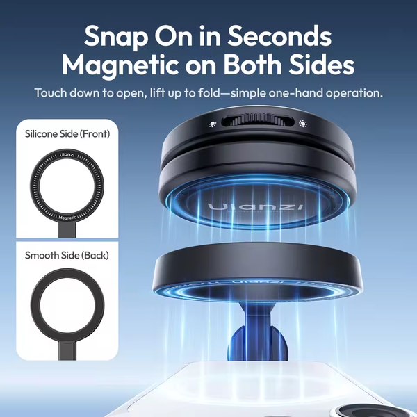 Gậy selfie Ulanzi SK33 Auto-Open Magnetic dành cho điện thoại di động hỗ trợ bluetooth chụp từ xa chính hãng