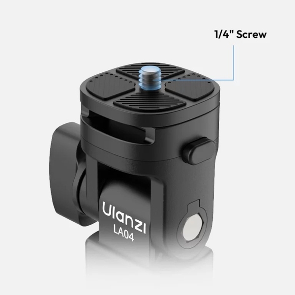 Bộ mount giá đỡ chuyển đổi Ulanzi LA04 tích hợp ngàm coldshoe và tấm tháo nhanh cho chân đèn chính hãng