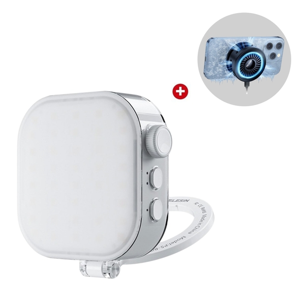 Đèn RGB cho điện thoại tích hợp từ tính Telesin P5-BGD-03 nhiệt độ 2500-9000K chính hãng