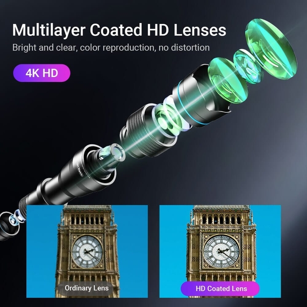 Lens Enhanced Apexel 20-40x New Kit kèm Tripod + Kẹp Grip 17mm chính hãng