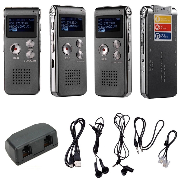 Máy ghi âm siêu nhỏ RV11 8GB - 2 Mic lọc noise