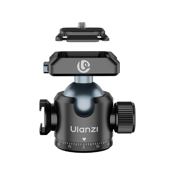 Ulanzi T100 Uka đầu Mini Ballhead 360 độ tháo lắp nhanh với khả năng tải lên đến 6kg chính hãng