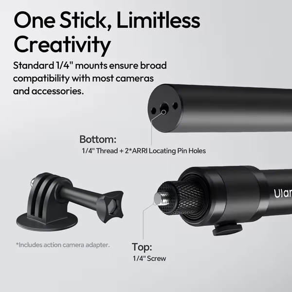 Gậy nối dài tháo lắp nhanh Ulanzi VL04 dành cho Action Camera và máy ảnh chính hãng