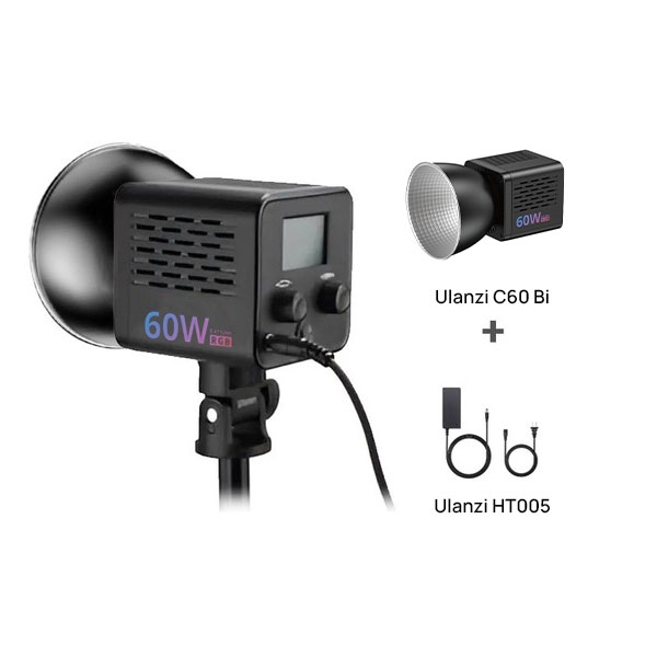 Ulanzi C60 RGB Đèn Led Studio cầm tay công suất 60W tích hợp pin chính hãng