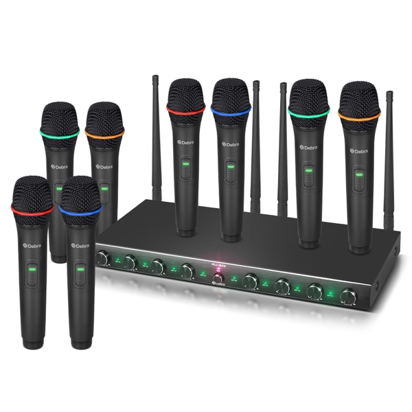 AU-800 UHF 8Channel Wireless Microphone System