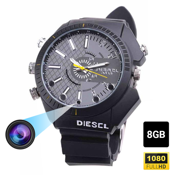 Camera đồng hồ đeo tay ĐH Disecl 8GB - FullHD hỗ trợ quay đêm