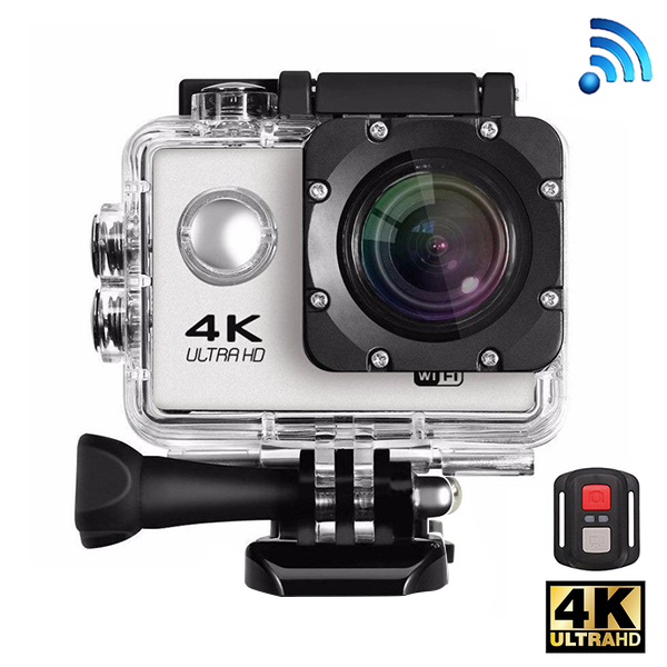 Camera hành trình gắn mũ bảo hiểm A19 Wifi - Có Remote quay 4K