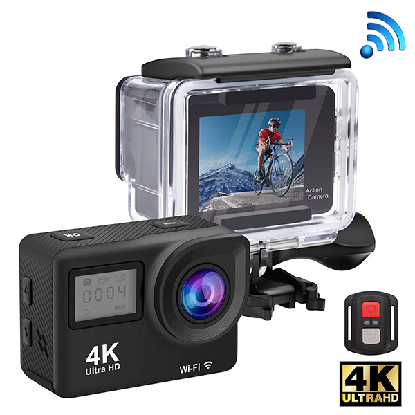 Camera phượt gắn mũ bảo hiểm AS2 Ultral HD F60R - SJ6000 màn hình cảm ứng