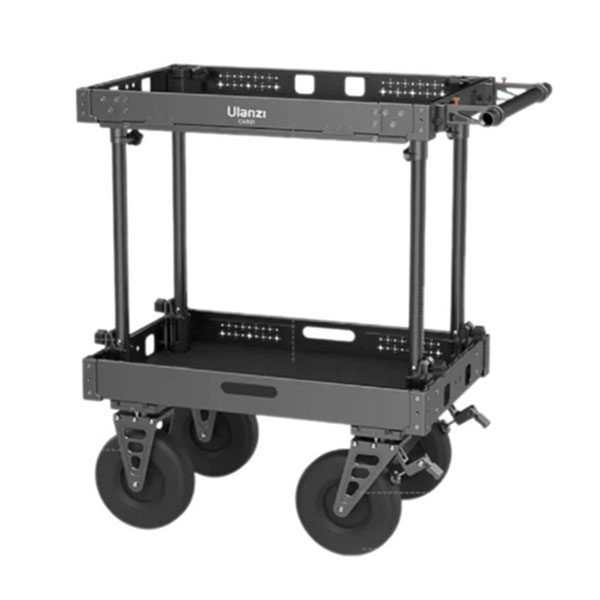 Xe đẩy lưu trữ thiết bị 2 tầng setup phụ kiện studio chuyên dụng Ulanzi CAR01 tải trọng 250kg chính hãng