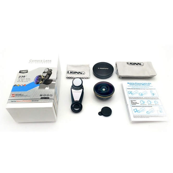 Ống lens siêu góc rộng mắt cá Fisheye cho điện thoại 238 độ - Lens Kit 5K