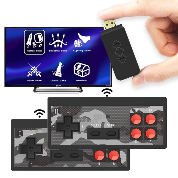Máy chơi game 4 nút HDMI không dây Y2S-HD Plus 1700+ trò - Bản nâng cấp của Y2-HD Plus