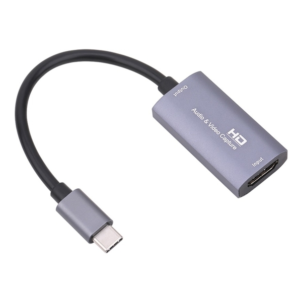 Cap HDMI Video Capture ra cổng Type-C âm dài 10.8cm Model Z29A ghi hình nhanh chóng tiện lợi