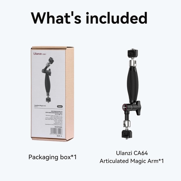 Ulanzi CA64 Magic Arm xoay 360 độ khả năng tải 3KG chính hãng