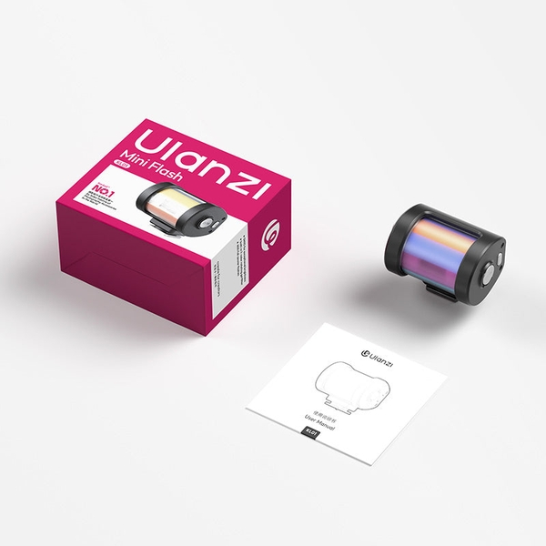 Đèn flash Ulanzi KL01 mini hỗ trợ kèm bộ lọc màu dành cho máy ảnh