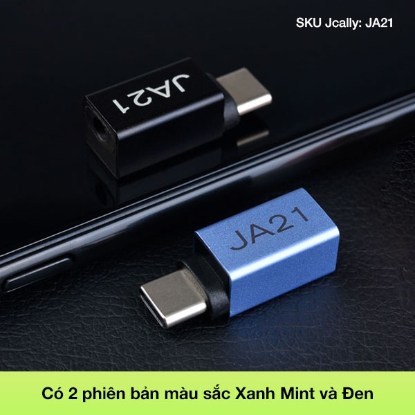 Bộ chuyển đổi giải mã âm thanh JCALLY JA21 Type-C sang 3.5mm - Android/Windows/Linux