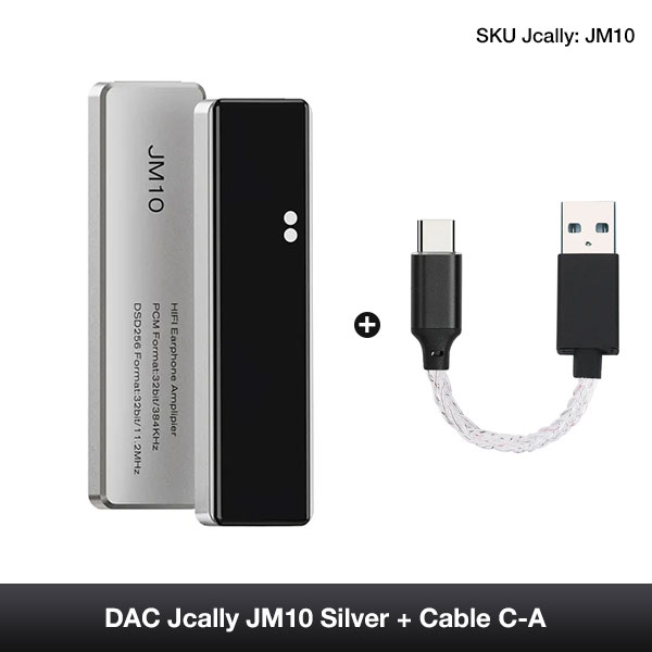 Bộ giải mã khuếch đại âm thanh DAC JCALLY JM10 HiFi - USB Type C sang 3.5MM cho Android iOS