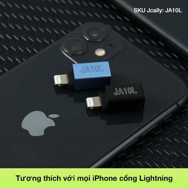 Đầu chuyển tín hiệu từ Lightning to 3.5mm Jcally JA10L - Sử dụng được cho iPhone/iPad