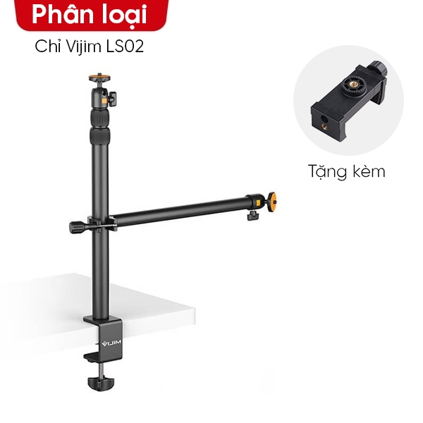 Stand kẹp bàn quay sản phẩm TopShot Ulanzi VIJIM LS02