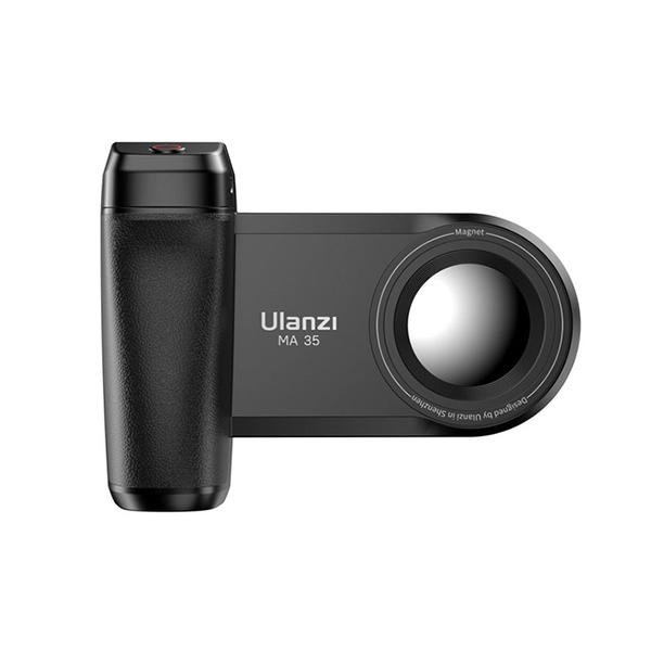 Tay cầm chụp hình cho điện thoại Ulanzi MA35 kết nối Magsafe cùng nút remote bluetooth đi kèm