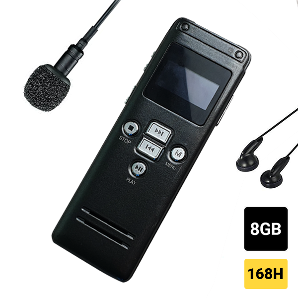 Máy ghi âm mini chuyên nghiệp GH600 - Ghi âm liên tục 168 giờ