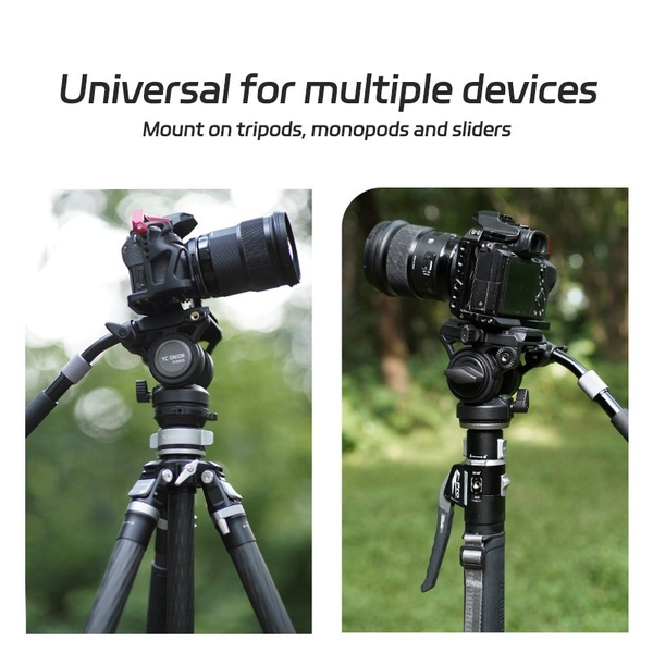 YC Onion FH60S đầu dầu Fluidhead kèm QR Plate chính hãng