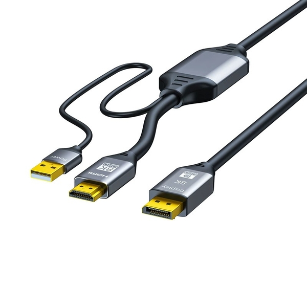 Cáp chuyển HDMI 2.1 to DP 1.4 hỗ trợ 8K@30hz 4K@120hz 2K@165hz HDR