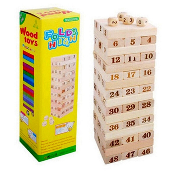Bộ trò chơi rút gỗ Wood Toys WT4 mẫu lớn Folds High