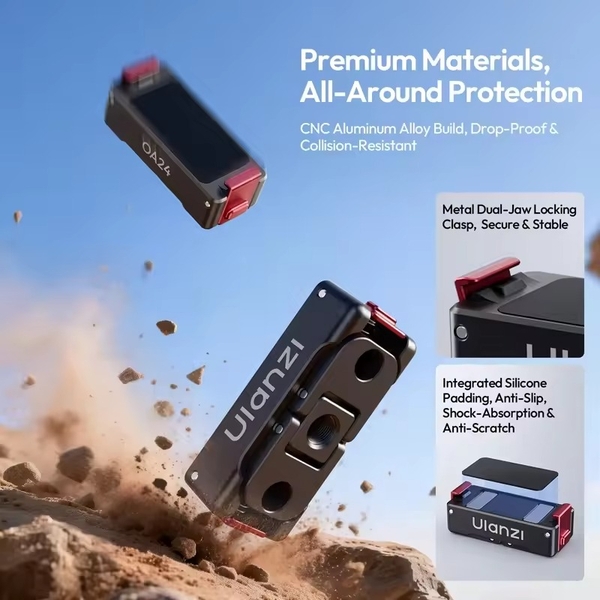Bộ chuyển đổi Ulanzi OA24 Magnetic Quick Release dành cho DJI Action 6/Nano cao cấp chính hãng