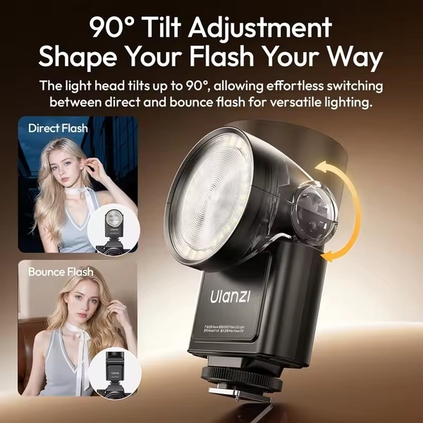 Đèn flash LED Ulanzi F16R 2500-6500K SpeedLite GN16 dành cho máy ảnh cao cấp chính hãng