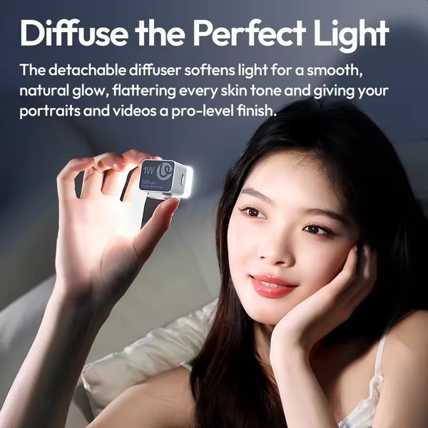 Đèn Led Cube Lite Ulanzi DG01 siêu nhỏ gọn công suất 1W tích hợp nam châm từ tính chính hãng