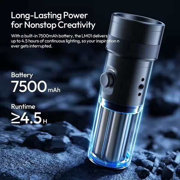Ulanzi LM01 RGB 10W đèn pin Flash Light Photography chụp ảnh pin 7500mAh kèm 20 tấm hiệu ứng chính hãng