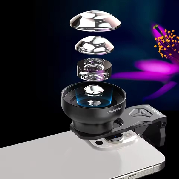 Lens macro Apexel 100mm Ultra bản nâng cấp chụp cận cảnh cho điện thoại iPhone, Samsung