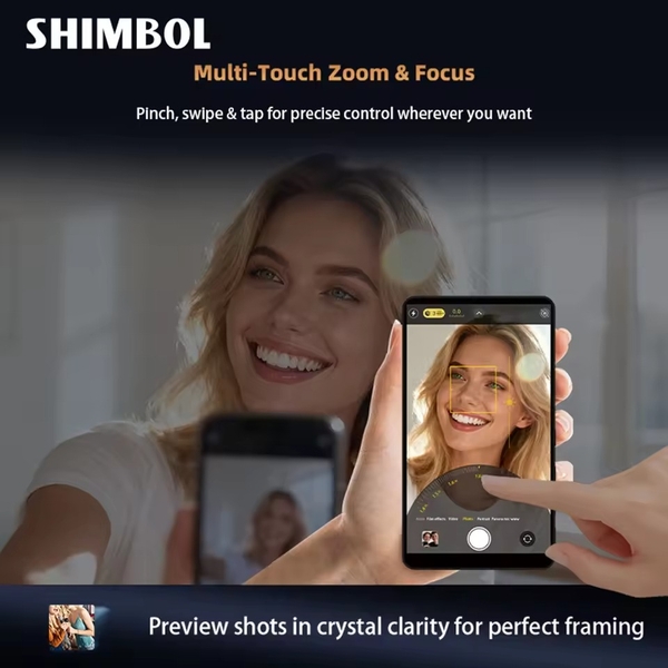 Shimbol CP5 Ultra màn hình livestream Selfie 5 inch cho iPhone 17 Series tích hợp cảm ứng chính hãng