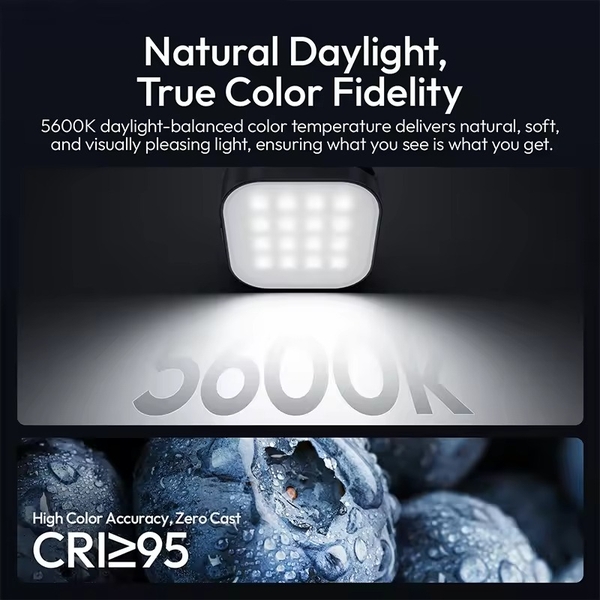 Đèn led Ulanzi IN07 Magnetic Mini Light từ tính - Led Selfie cho Insta 360 Go Ultra chính hãng