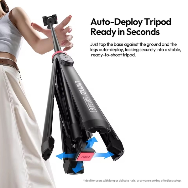 Ulanzi MT-44 B Chân máy kiêm gậy selfie có Bluetooth không dây dành cho điện thoại chính hãng