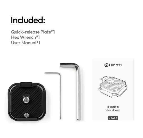 Ulanzi Uka09 tấm tháo lắp nhanh Uka tháo lắp nhanh sinh thái tương thích với đế máy ảnh Aka F38